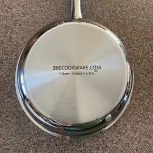 360 Cookware pot bottom